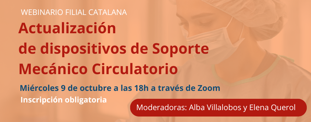 Webinar: Actualización  de dispositivos de soporte mecánico circulatorio