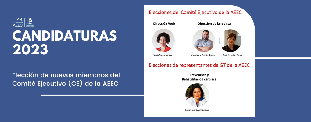 Candidaturas 2023: elección de nuevos miembros del Comité Ejecutivo de la AEEC